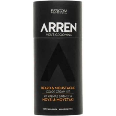Arren Beard & Moustache Color Cream Black KIT Ανδρική Βαφή για γένια Χωρίς Αμμωνία Μαύρο 60ml
