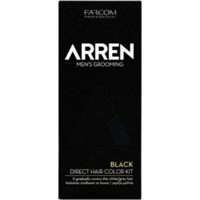 Arren Black Direct Hair Color KIT Ανδρική Βαφή Μαλλιών Μαύρο 80ml