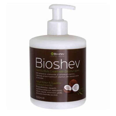 Bioshev Hand and Body Cream with Coconut Scent 500ml