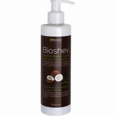 Bioshev Hand and Body Cream with Coconut Scent 250ml