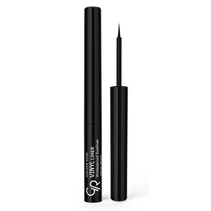 Golden Rose Vinyl Liner Waterproof Eyeliner Glossy Black