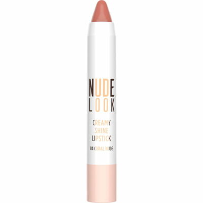 Golden Rose Nude Look Creamy Shine Lipstick 04 Coral Nude 3.5gr