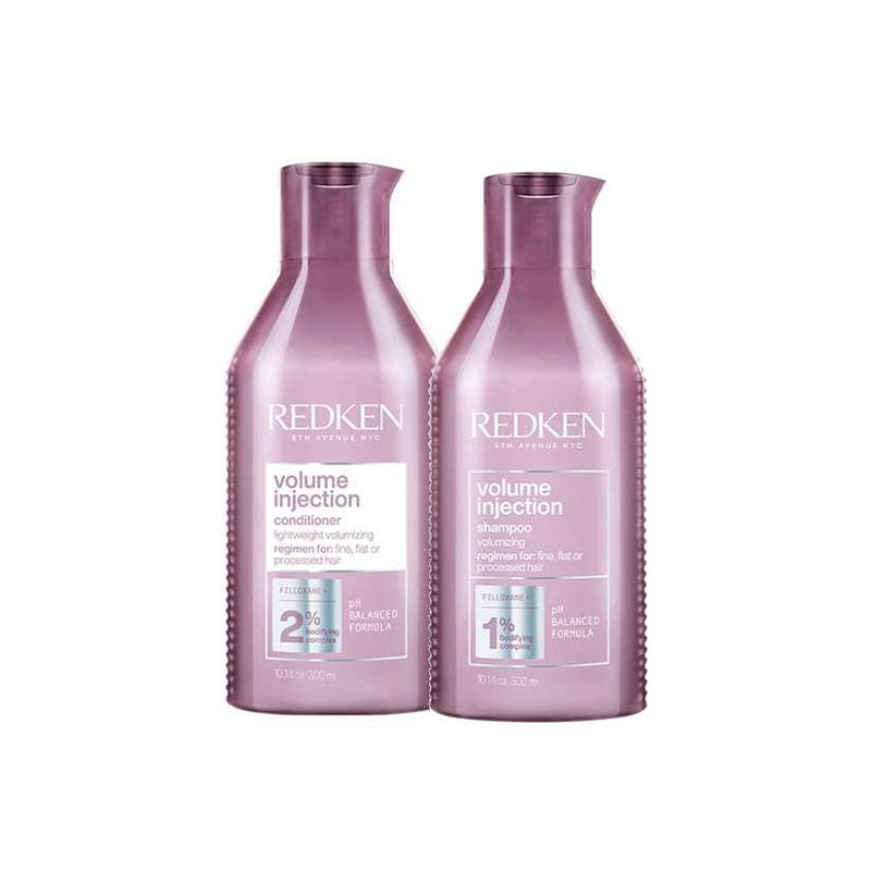 Redken Volume Injection Duo Set (Shampoo 300ml + Conditioner 300ml)