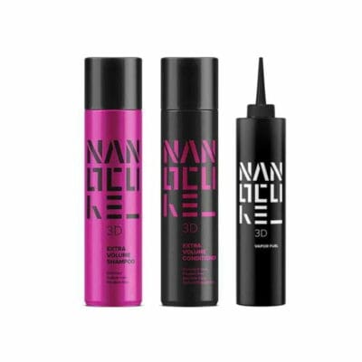 Keratin Nanocure 3D Extra Volume Set Shampoo 500ml + Conditioner 500ml + 3D Vapor Fuel 250ml