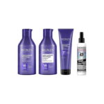 Redken Color Extend Blondage Anti-brass Set (Shampoo 300ml + Conditioner 300ml + Mask 250ml + One United 150ml)