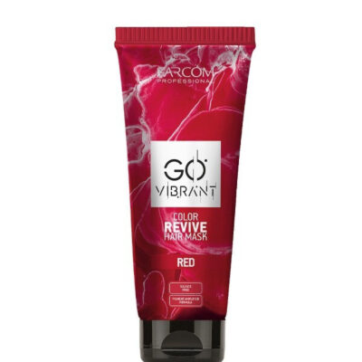 a red tube of hair mask