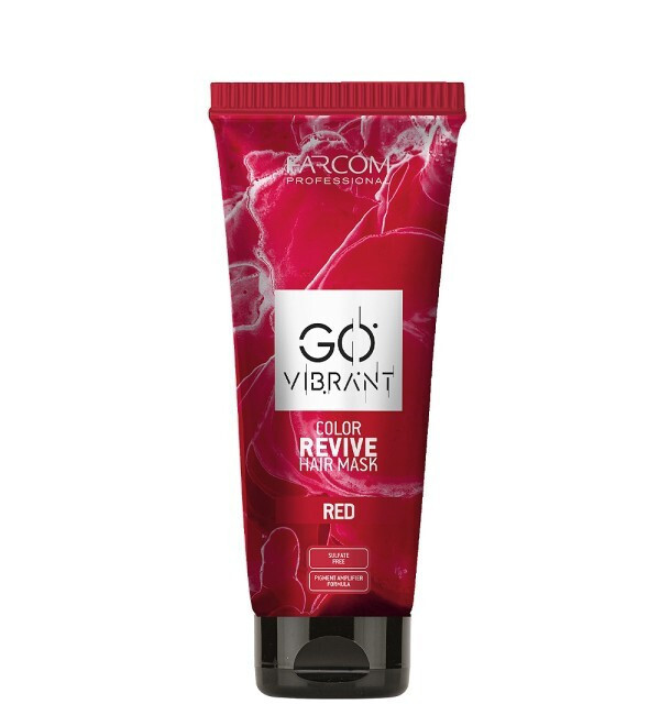a red tube of hair mask