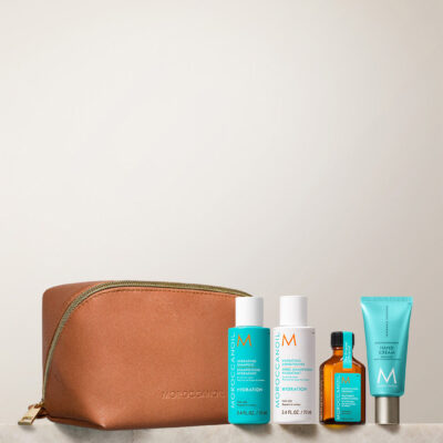 Moroccanoil Hydration Travel Set (Shampoo 70ml, Conditioner 70ml, Hand Cream 40ml, Oil Treatment 25ml)